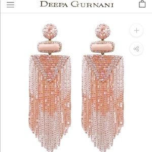 Deepa by Deepa Gurnani Jody Earring in Peach NWT